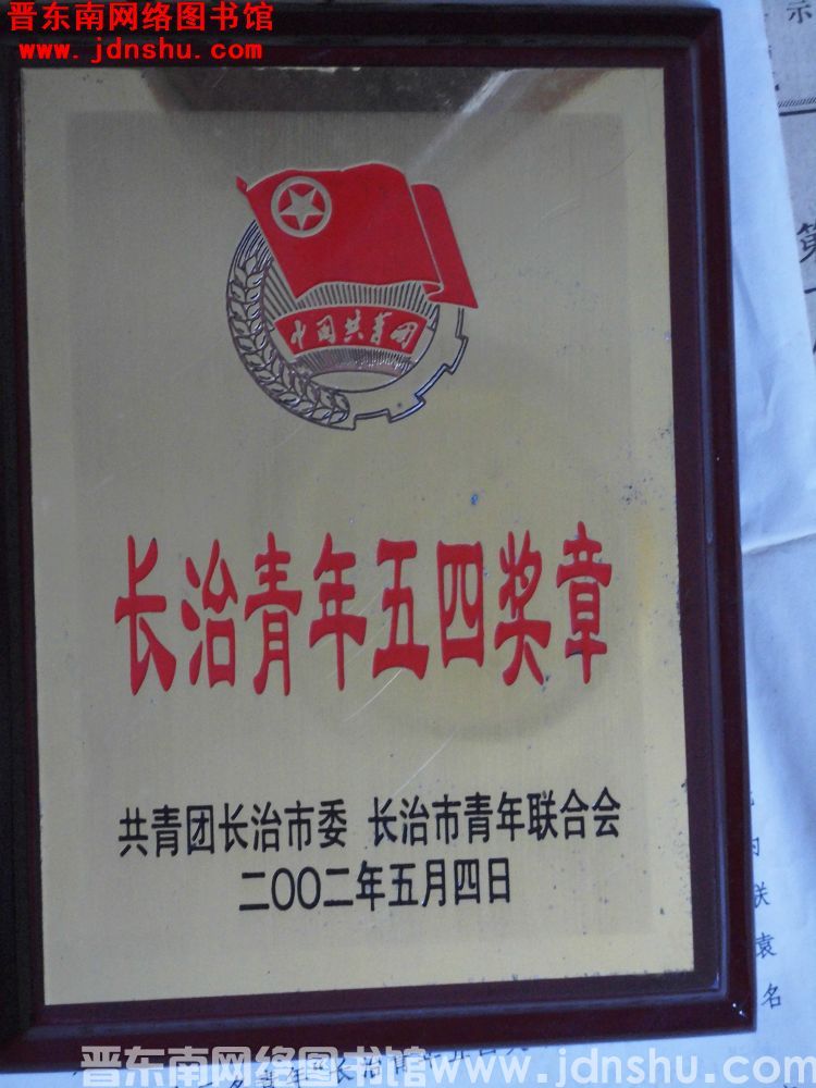 长治青年五四奖章（2002）