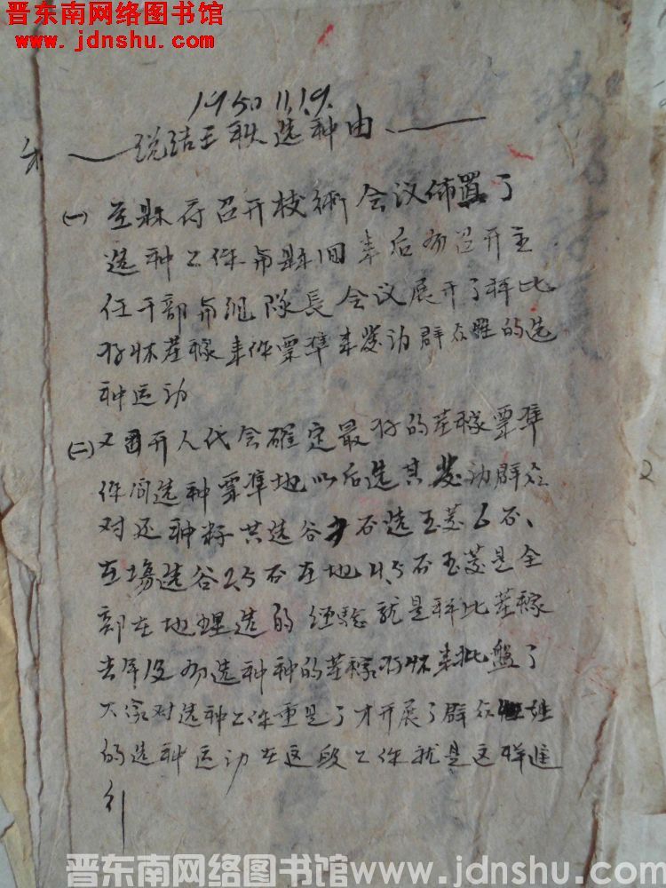 总结三秋选种由（19501119）